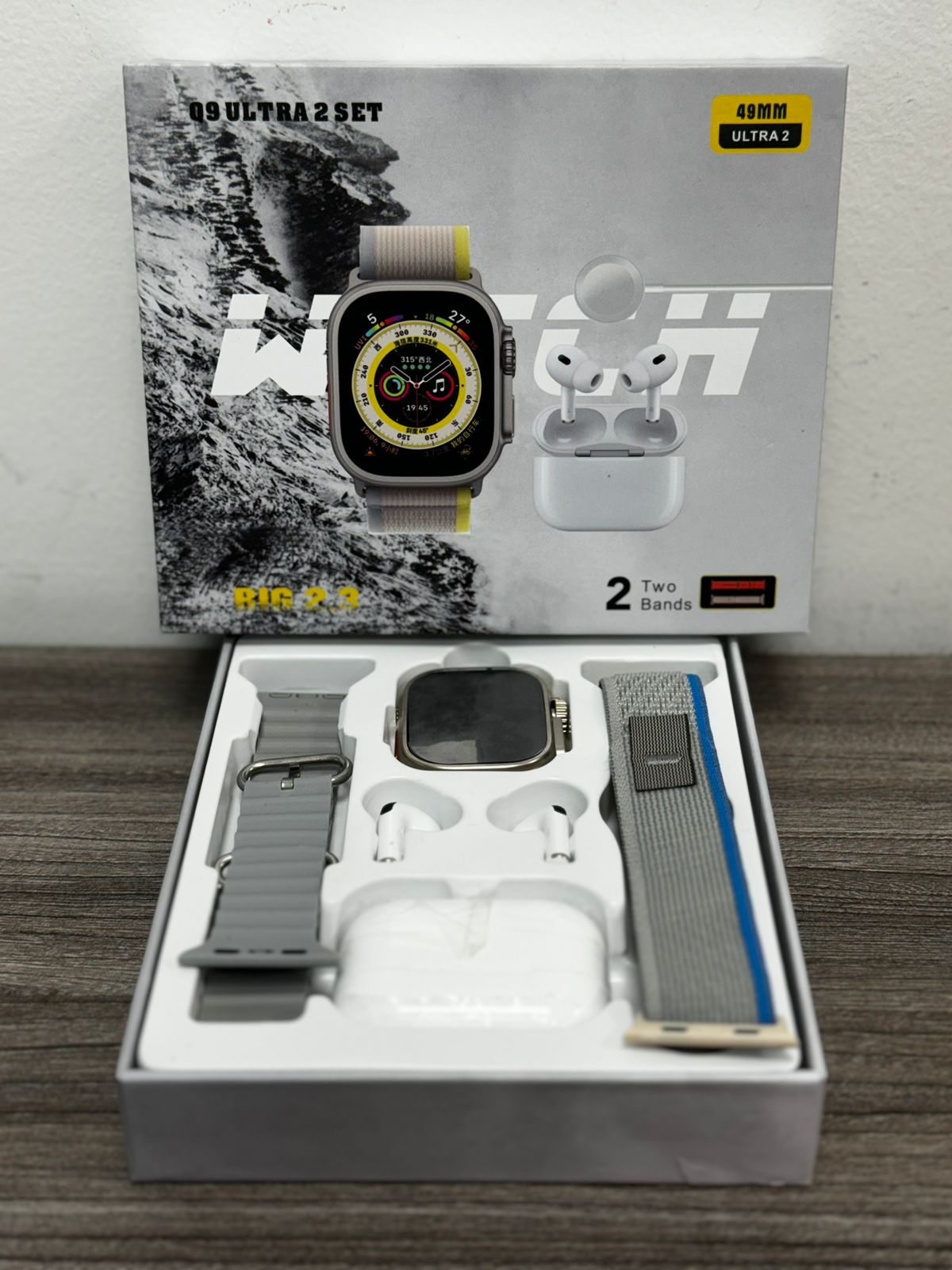 Combo Q9 Ultra 3 Set Reloj Audifonos