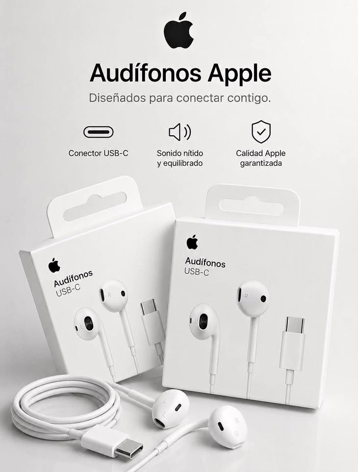 Audífonos Earpods Entrada Tipo C